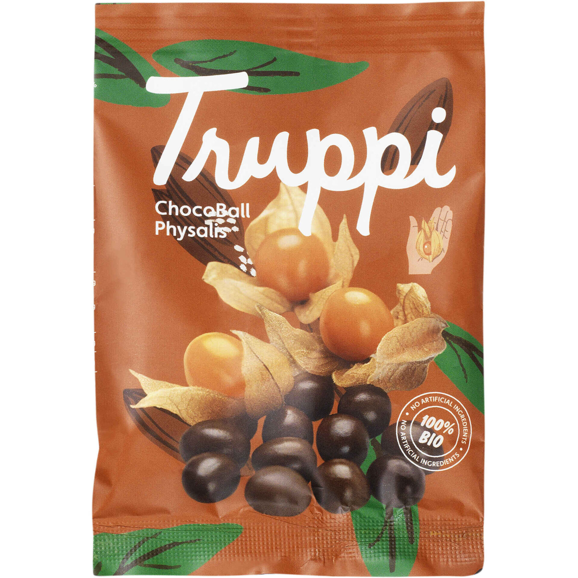 Fis&aacute;lis Semi-Desidratado com Chocolate Biol&oacute;gico Truppi