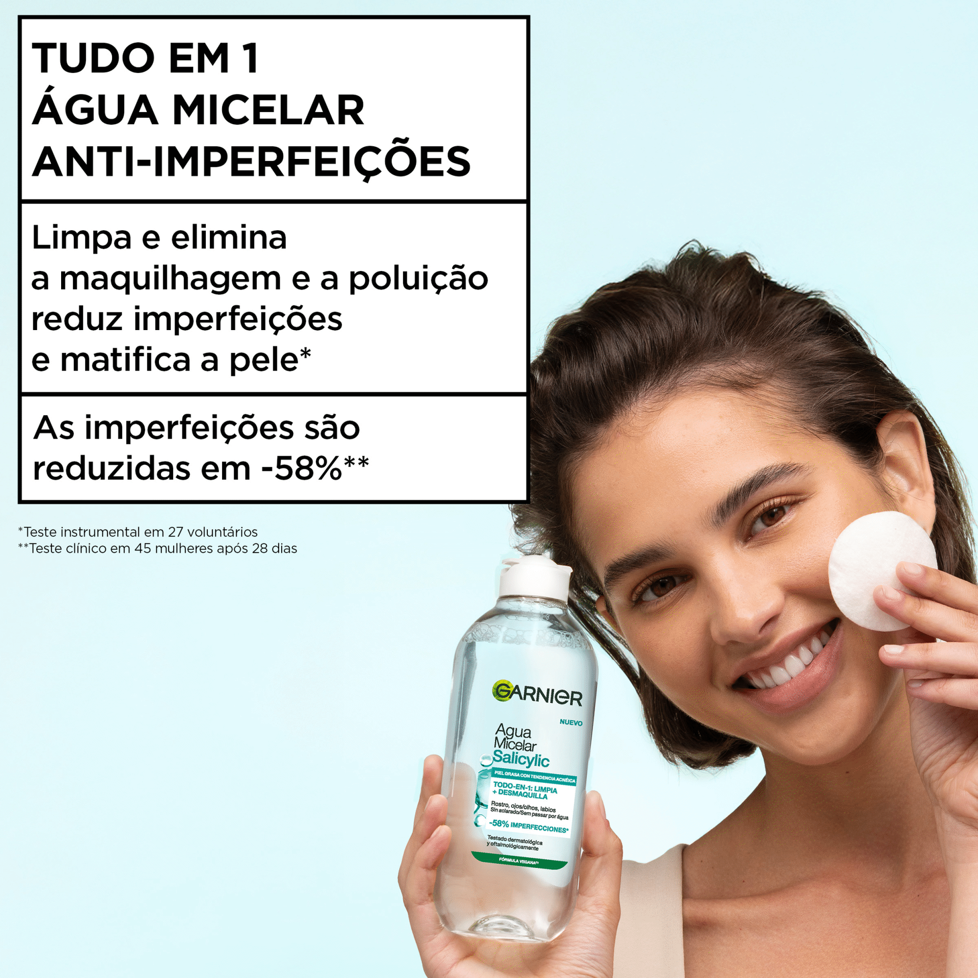 &Aacute;gua Micelar Salicylic Garnier