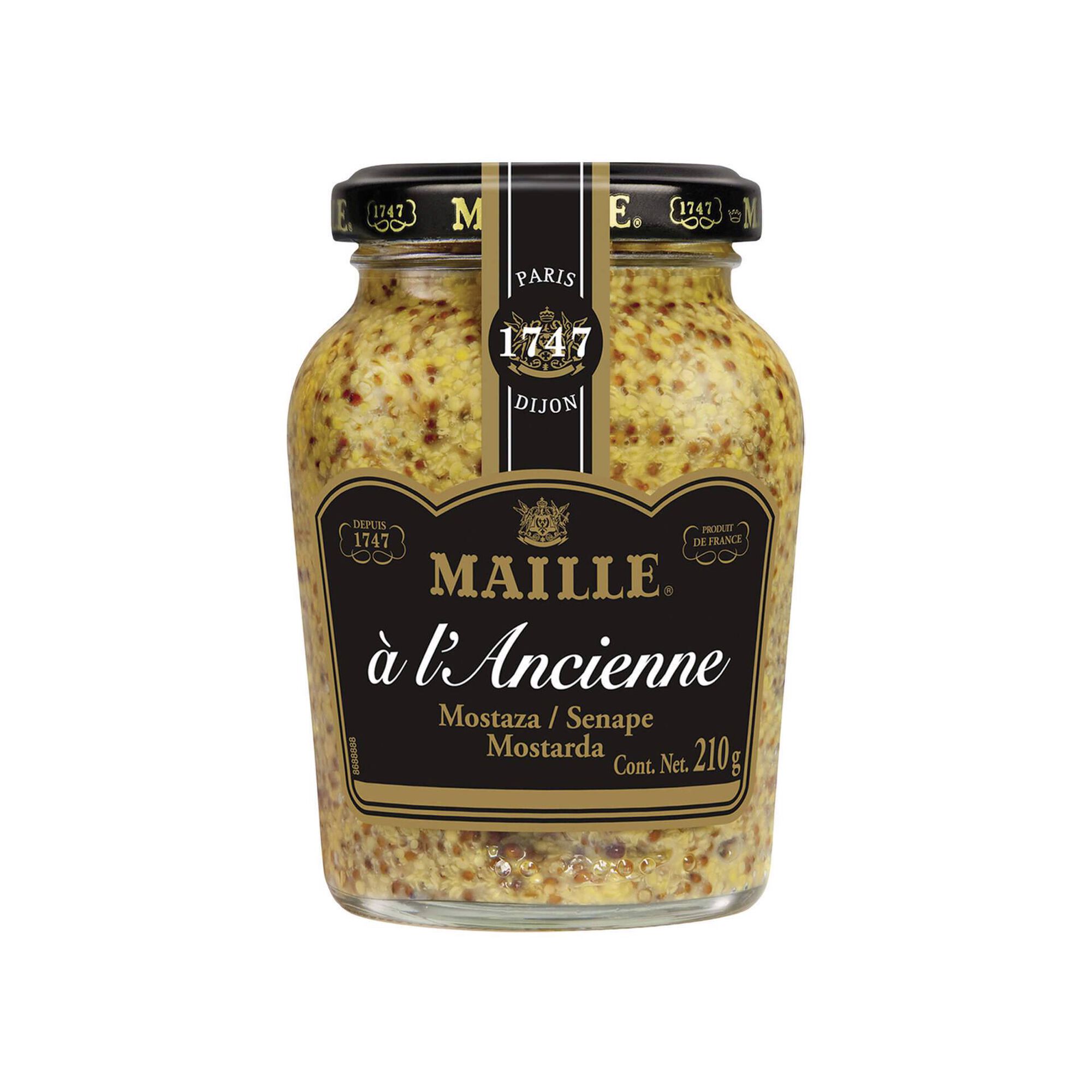 Mostarda L'Ancienne em Vidro Maille
