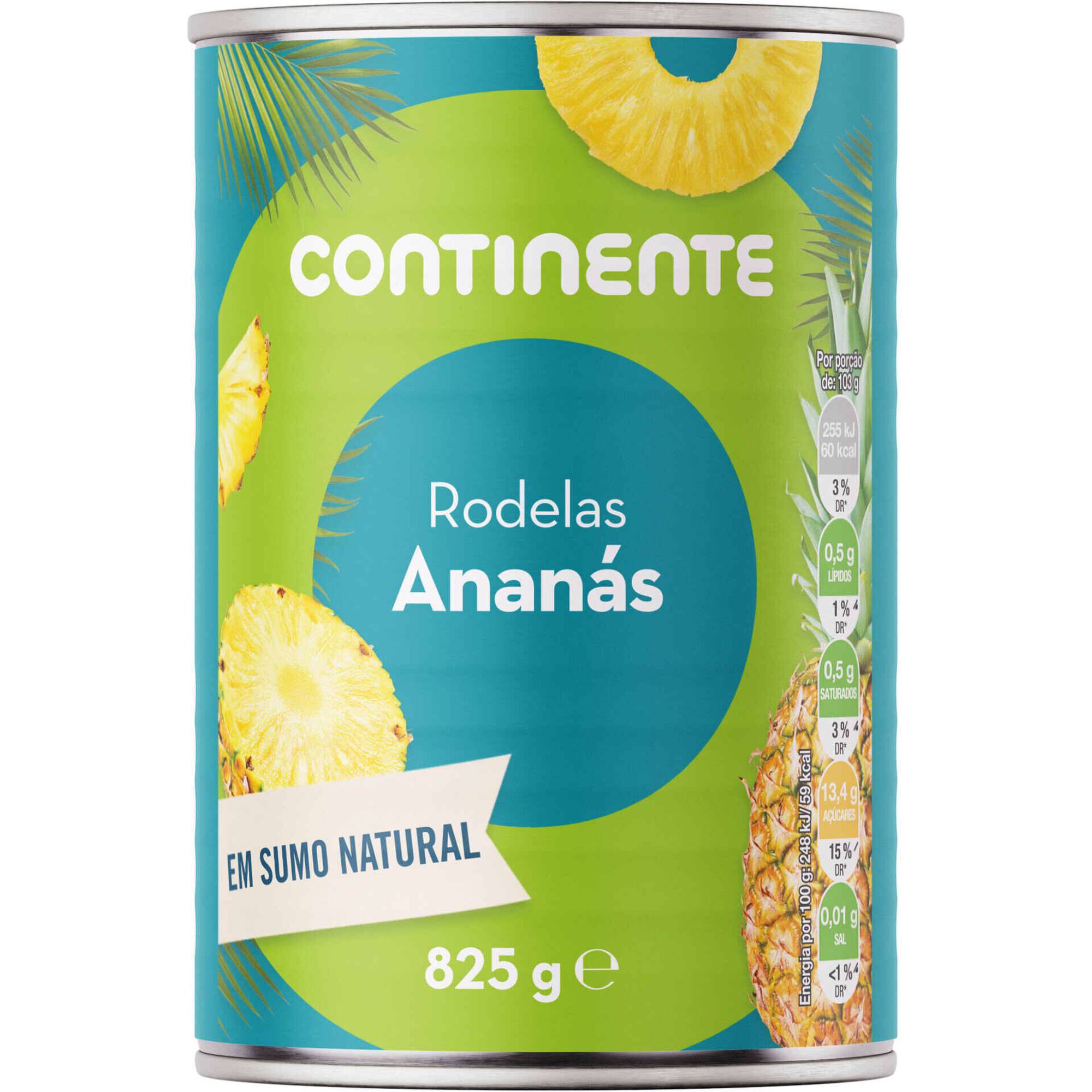 Ananás Rodelas em Calda Sumo Natural Ananás Rodelas em Calda Sumo Natural