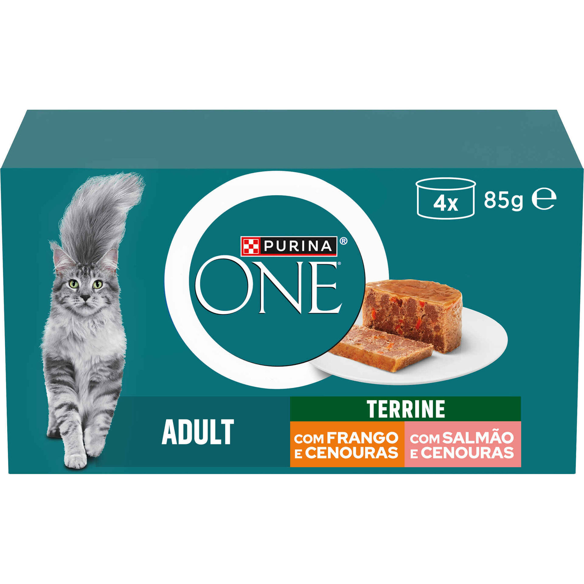 Comida H mida Para Gato Adulto Terrine Frango E Cenouras Purina One Comida H mida Para Gato Adulto Terrine Frango E Cenouras Purina One