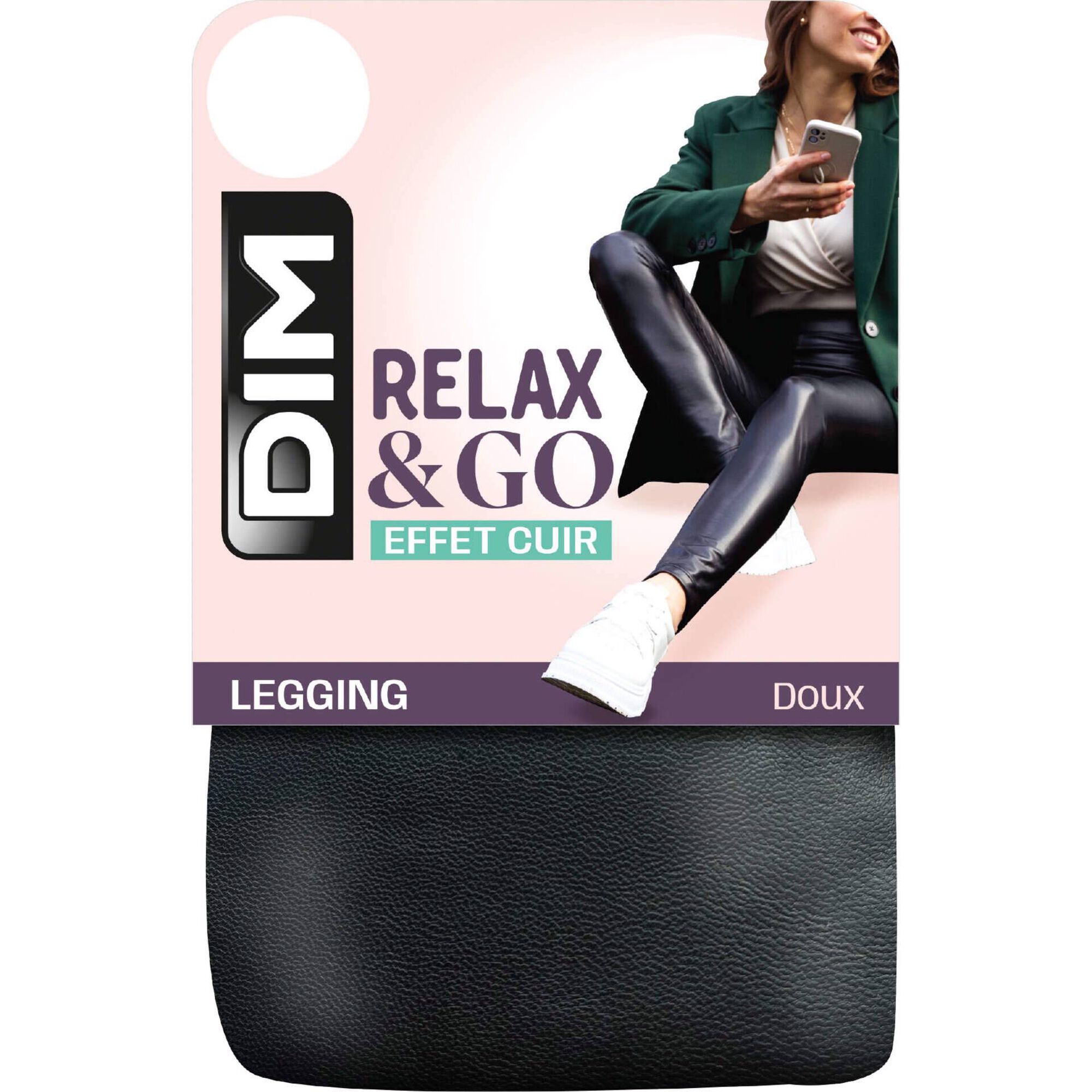 Leggings Relax and Go Efeito Pele Pretas