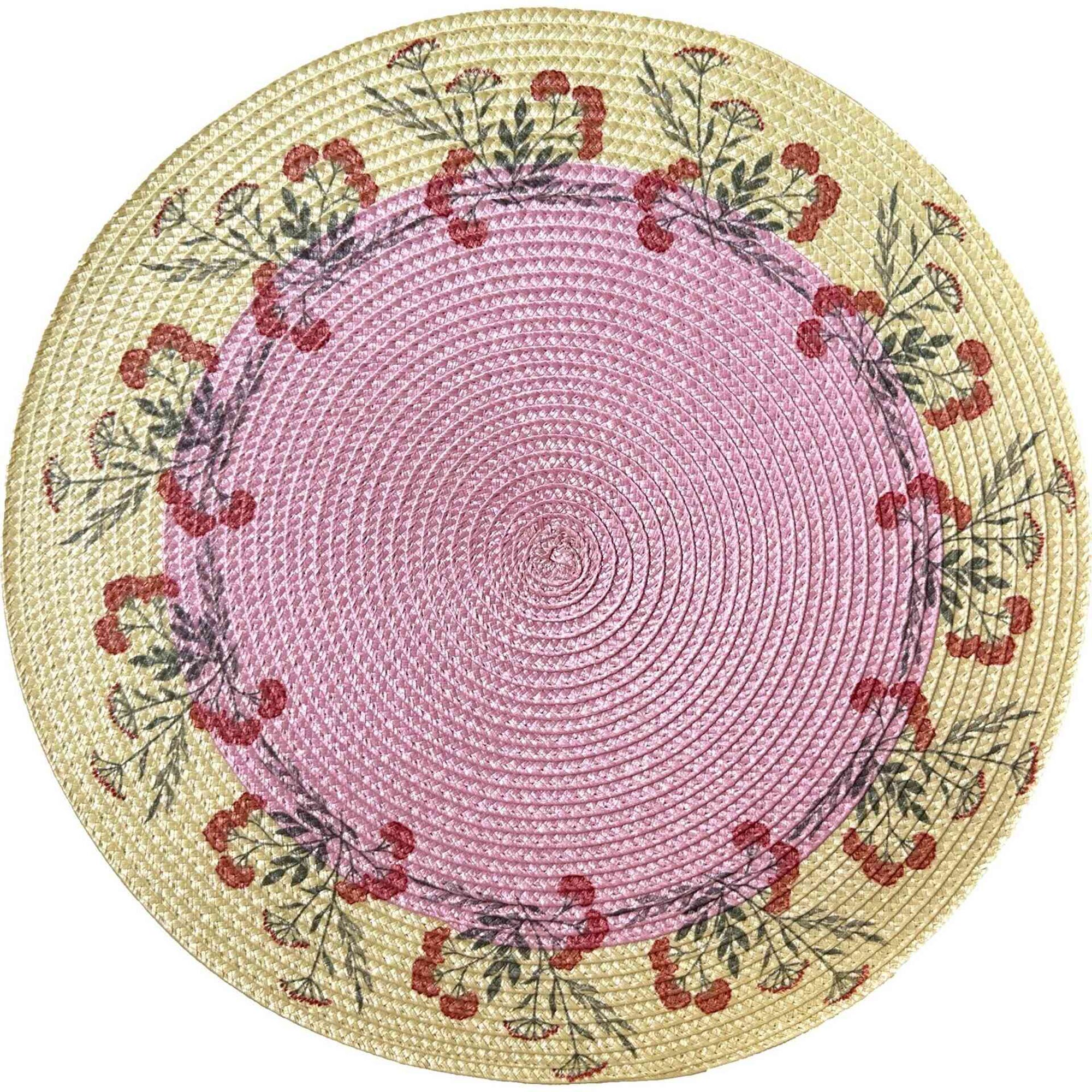 Individual Polipropileo 38cm Rosa