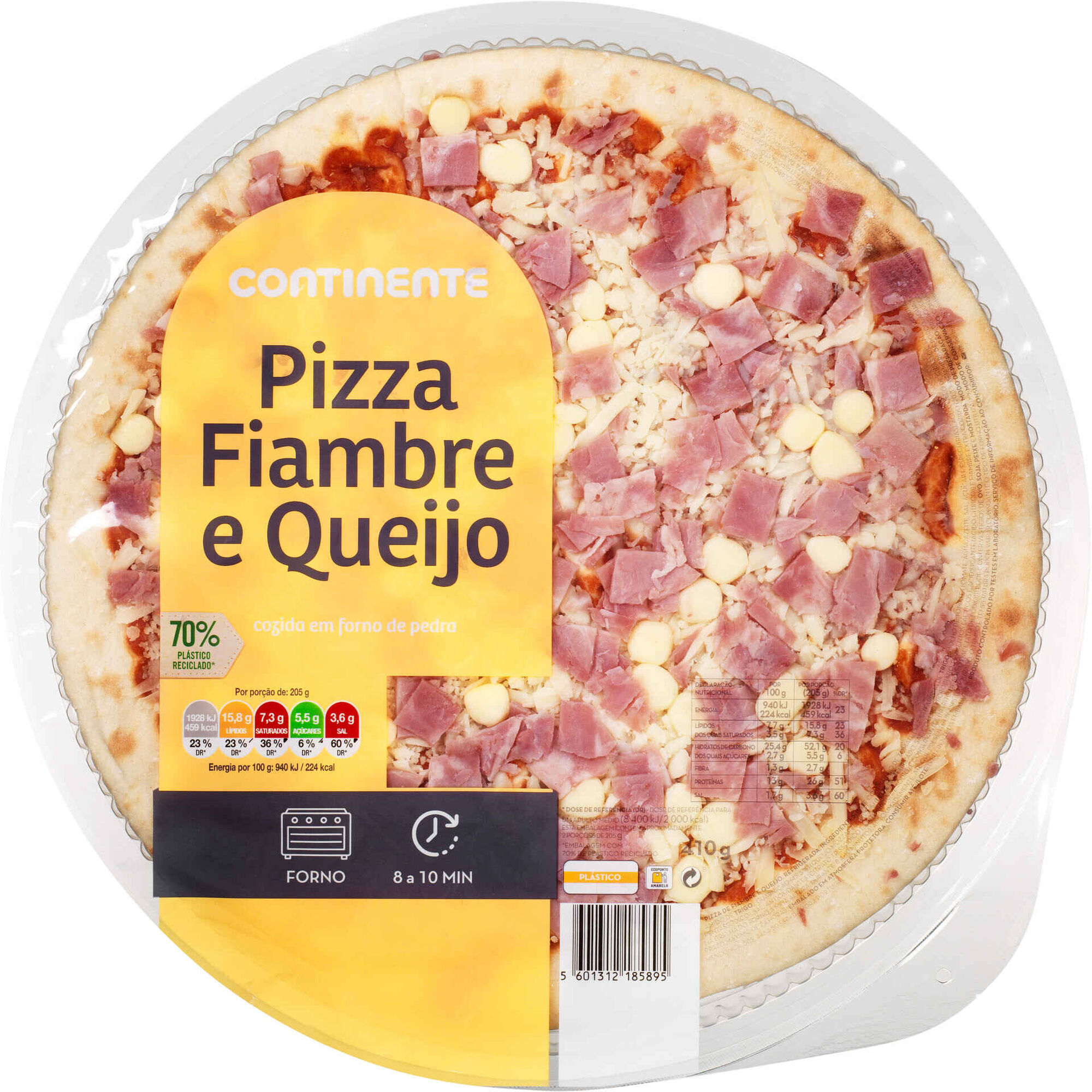 Pizza de Fiambre e Queijo Continente