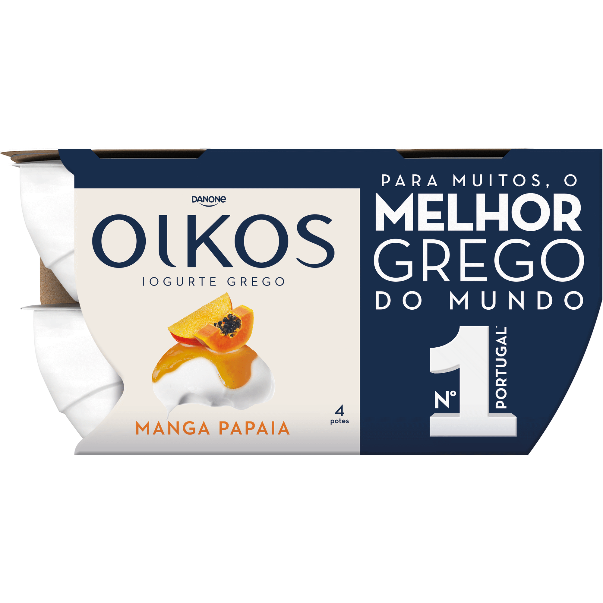 Iogurte Grego Manga e Papaia Iogurte Grego Manga e Papaia