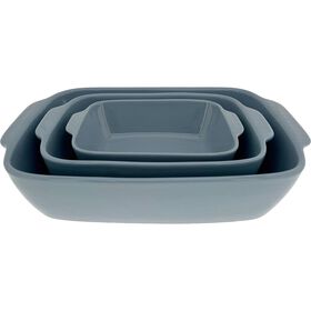 Conjunto 3 Assadeiras Cinza Kasa