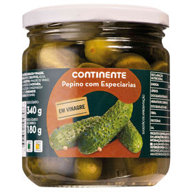 Pepino em Vinagre com Especiarias sem Gl&uacute;ten Continente