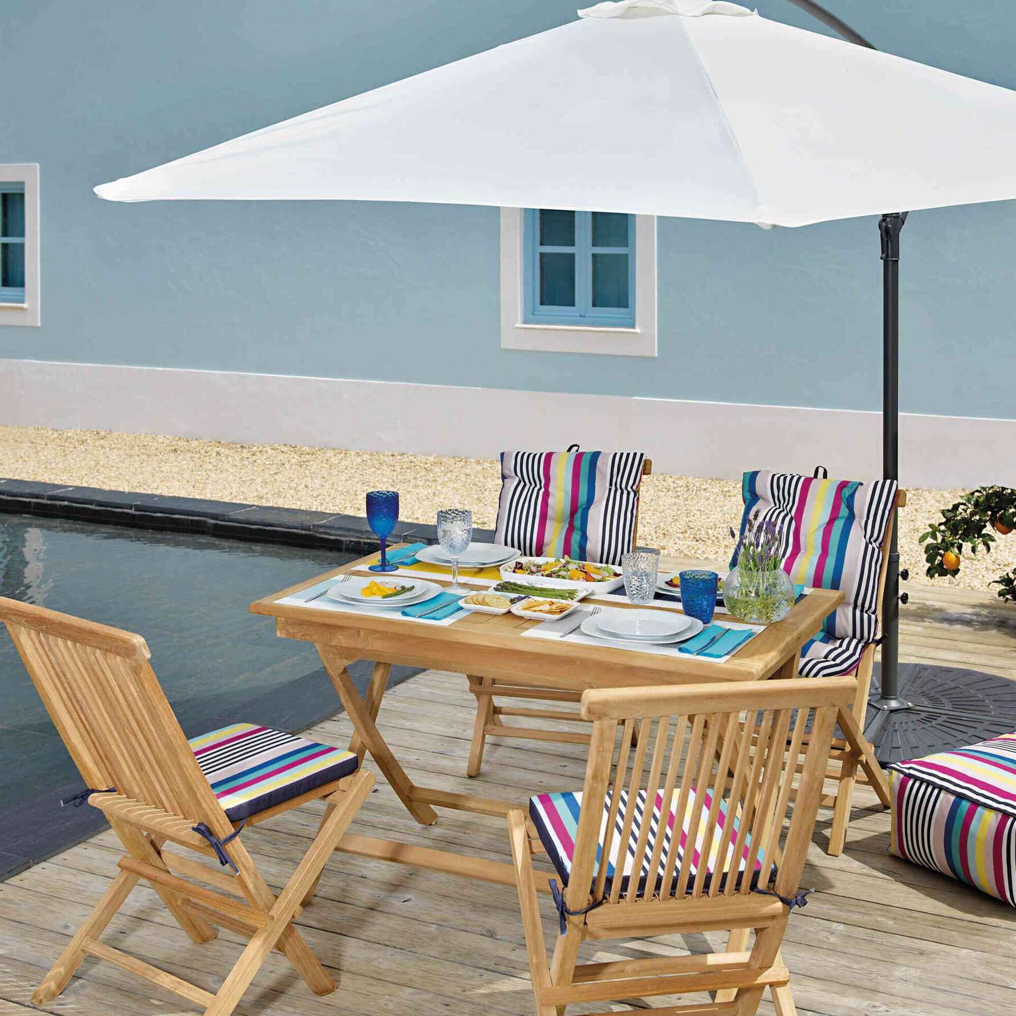 Guarda-Sol de Alum&iacute;nio com Bra&ccedil;o 3m Cru Kasa