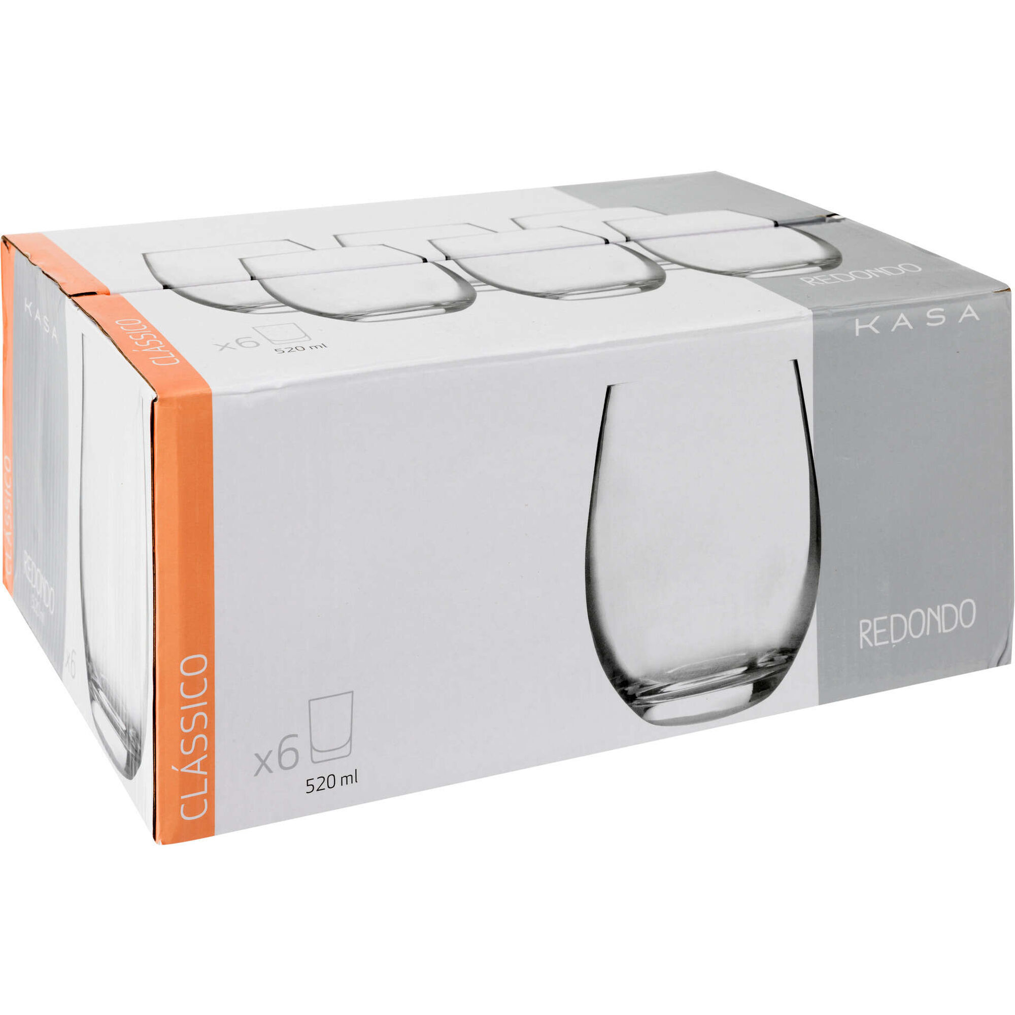 Conjunto de 6 Copos Redondos