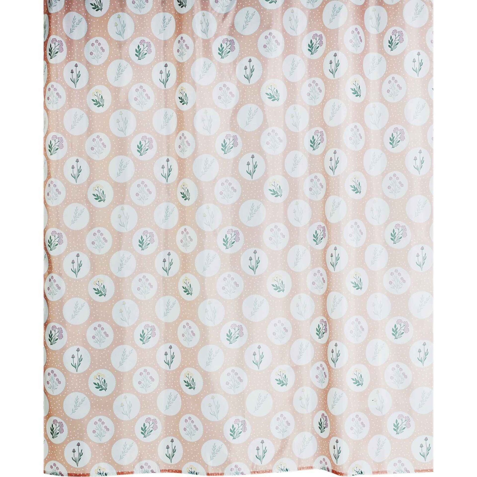 Cortina de Banho Poliéster 200x180cm Rosa