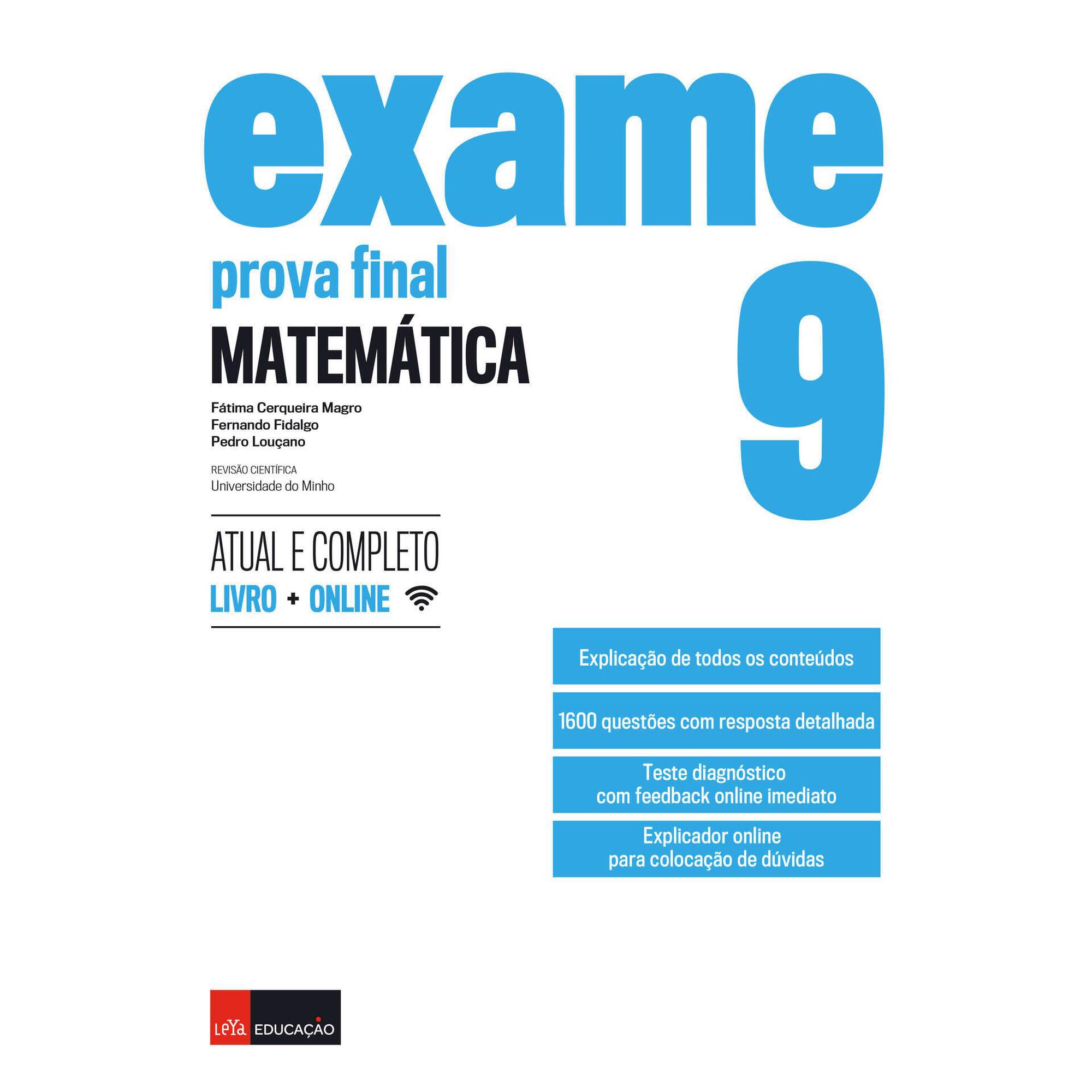 Exame - Prova Final Matemática - 9º Ano