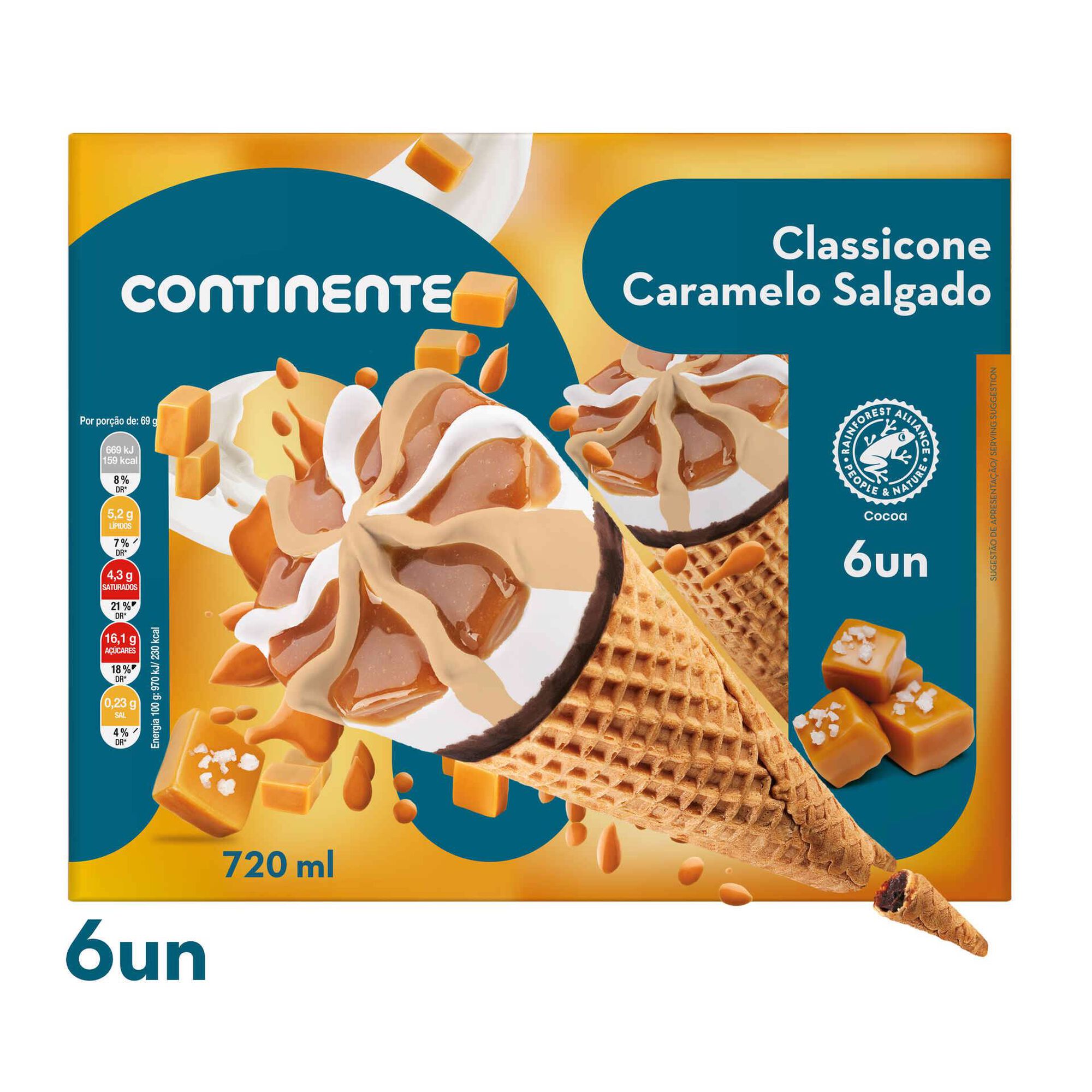 Gelado Classicone Caramelo Salgado