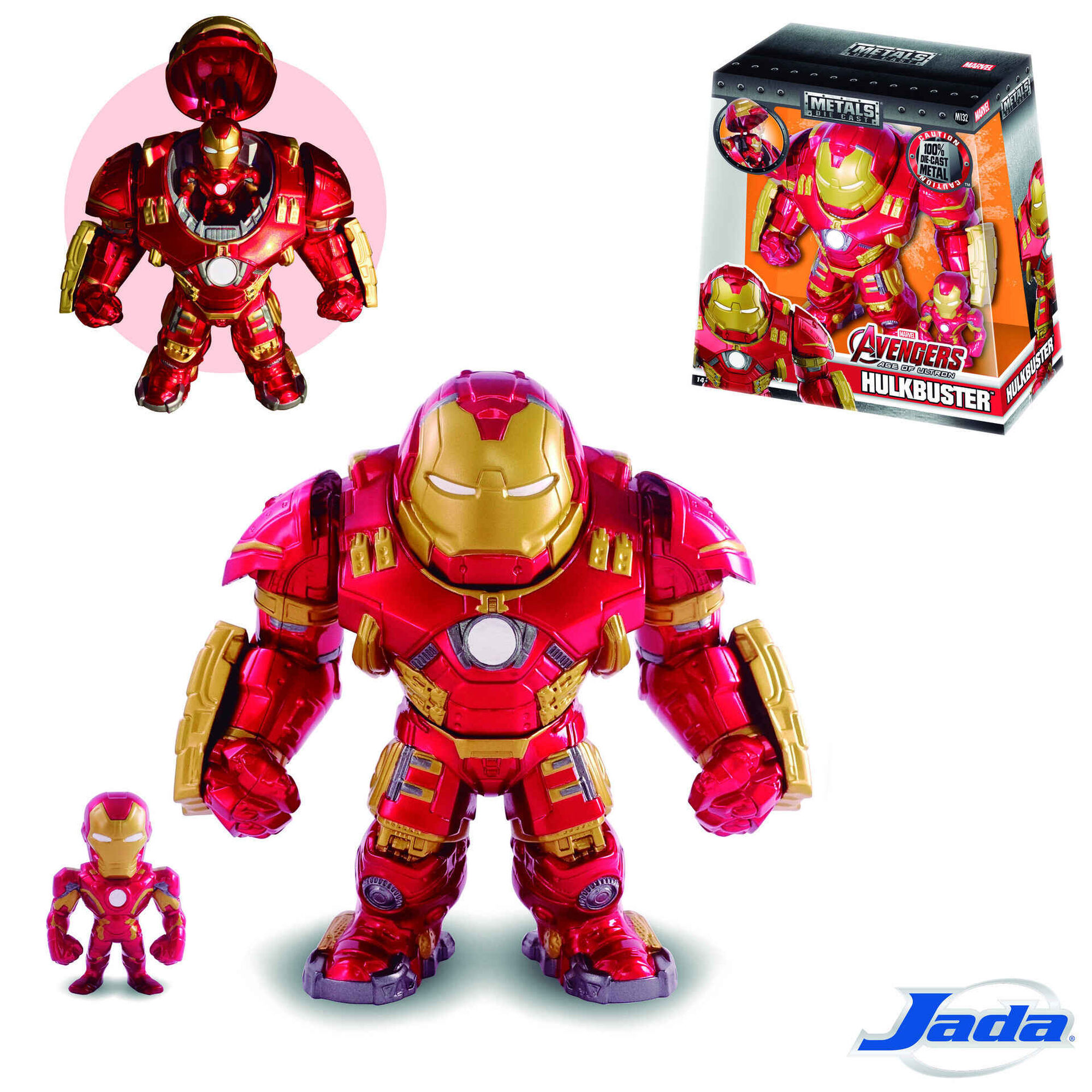 Pack 2 Figuras Metal Homem de Ferro