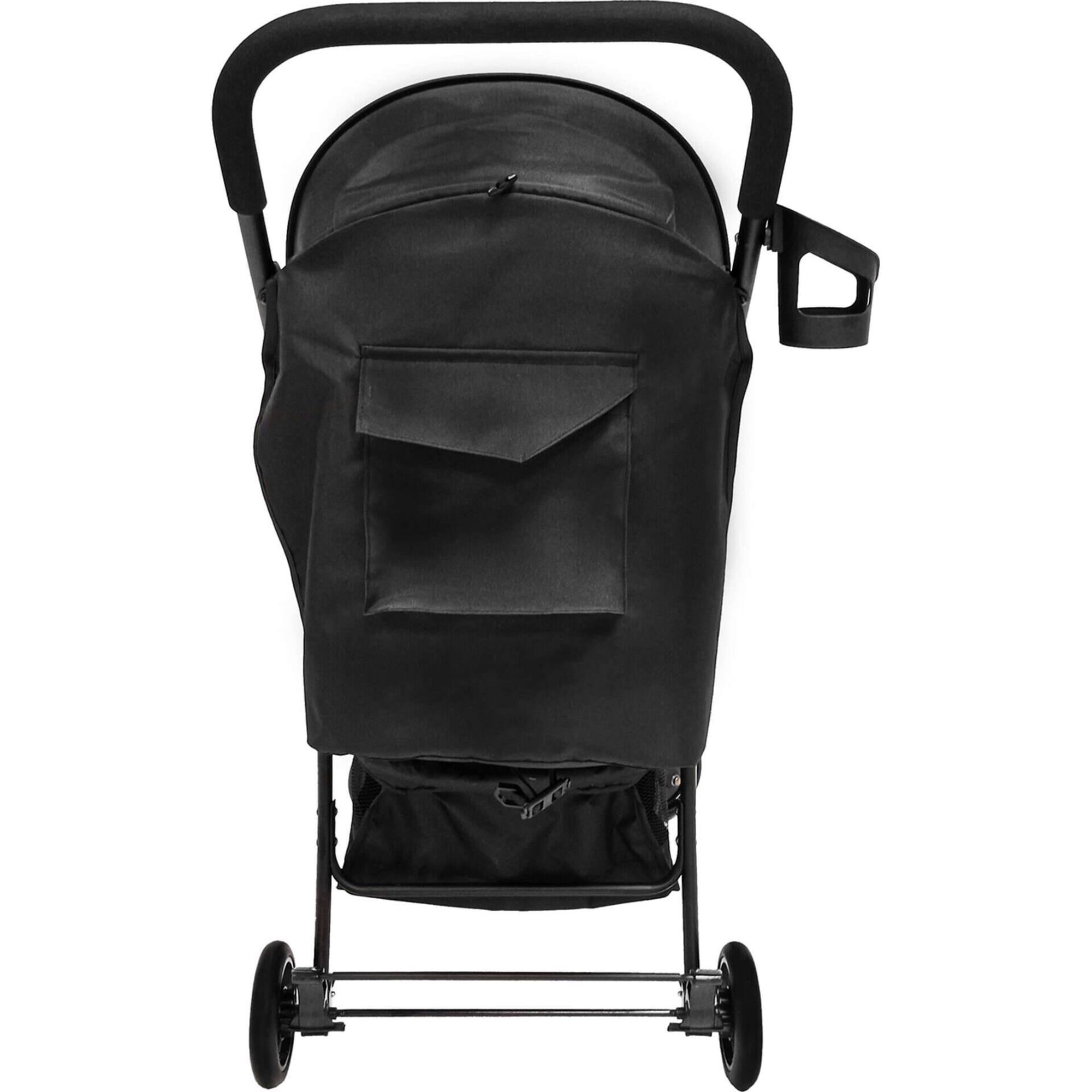 Carrinho de Passeio Preto Milão Carrinho de Passeio Preto Milão