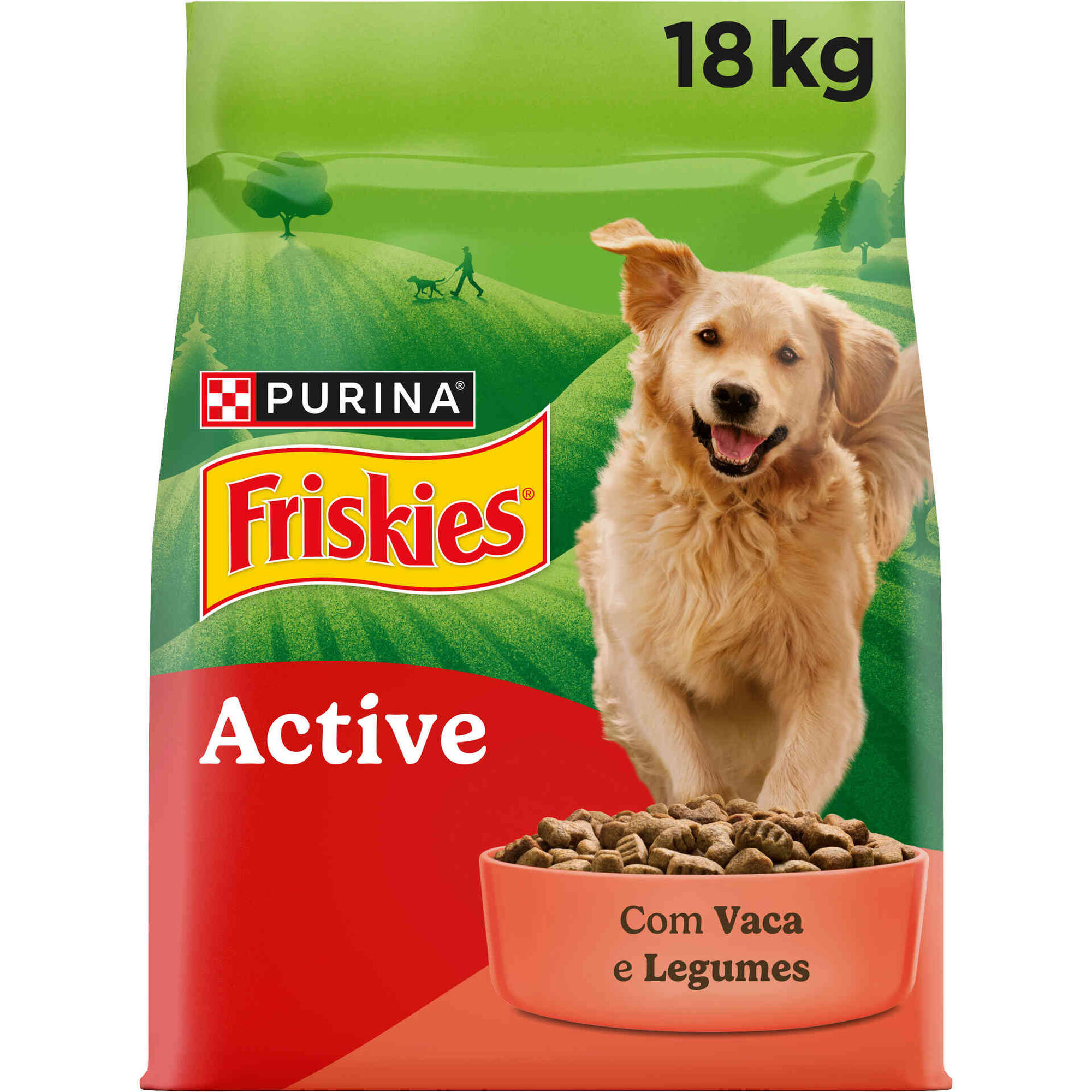 Ra&ccedil;&atilde;o para C&atilde;o Adulto Vaca Active Purina Friskies