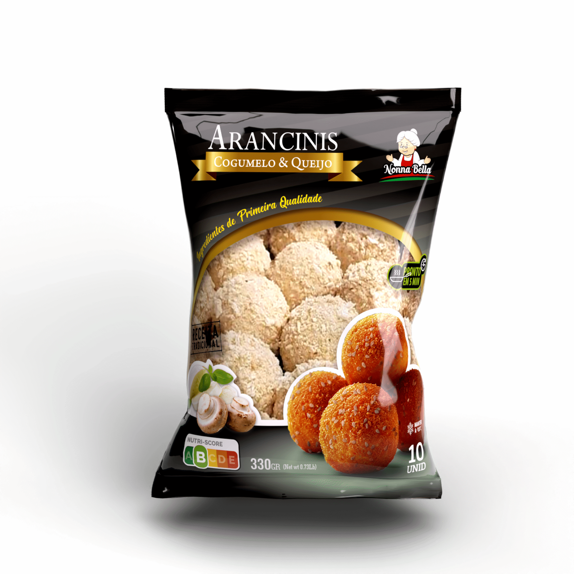 Arancinis Cogumelos e Queijo
