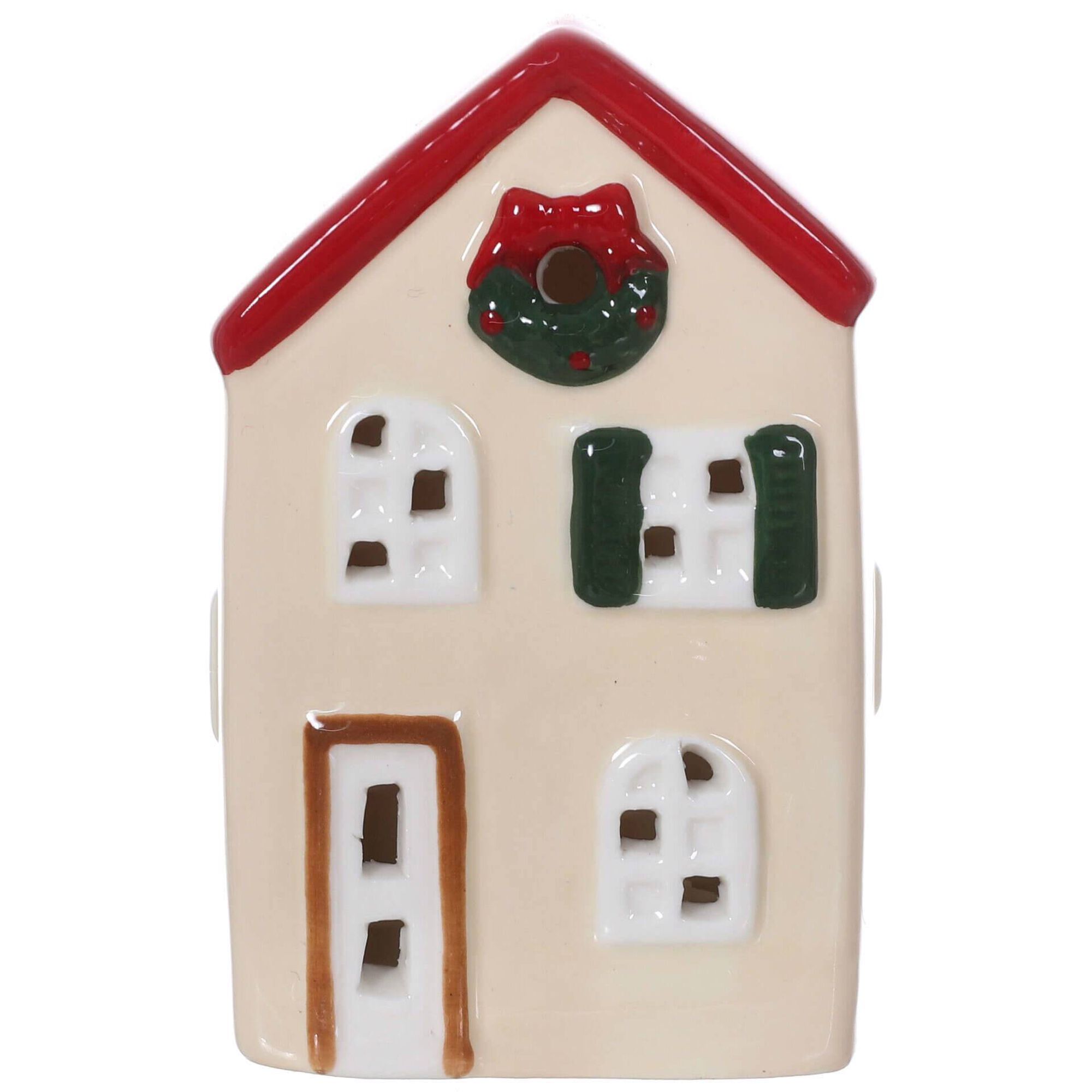 Casinha Cer&acirc;mica 10cm Bege Kasa