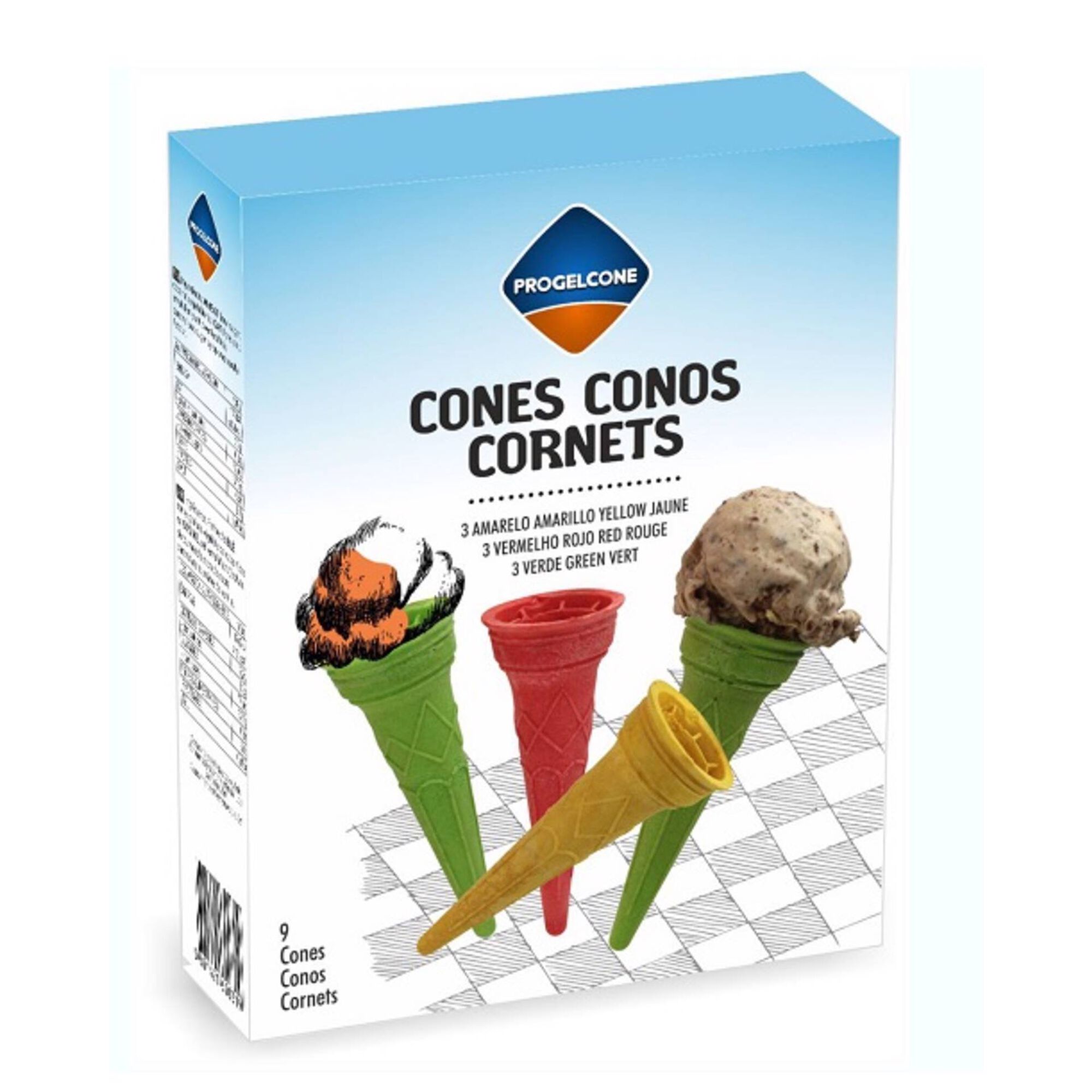Cones Coloridos Progelcone Continente Online