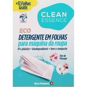 Detergente M&aacute;quina Roupa Folhas Flor de P&ecirc;ssego Clean Essence