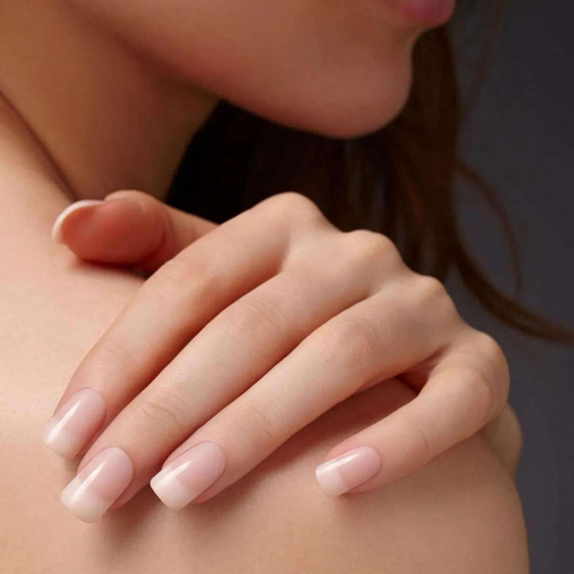 Unhas Falsas Salon Acrylic Nude Nails