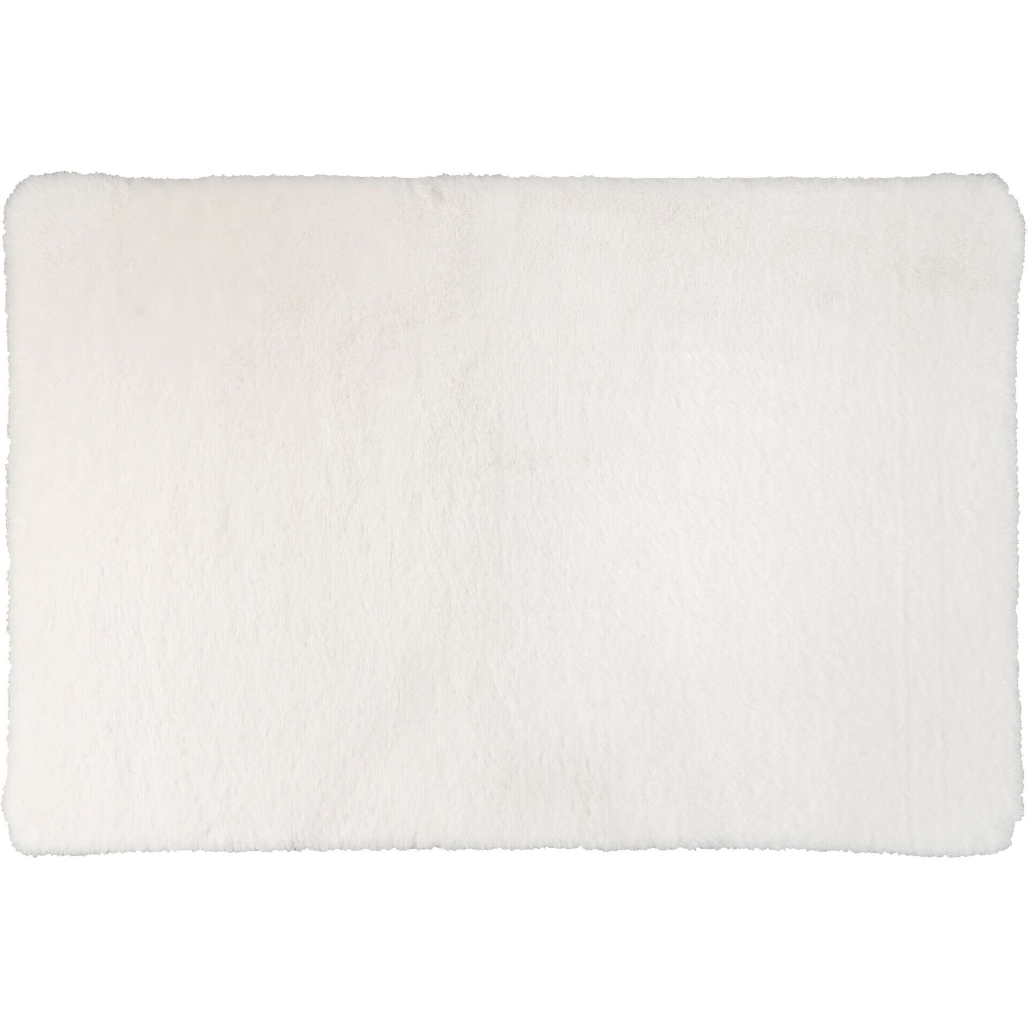 Tapete Pelo 90x150cm Branco Kasa