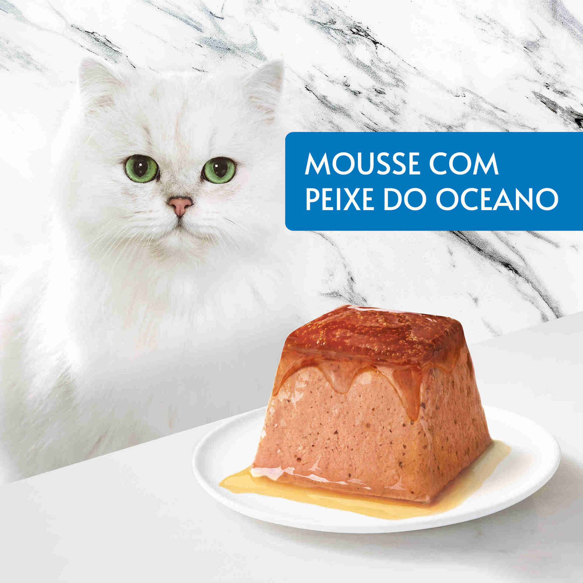 Comida H&uacute;mida para Gato Adulto Revelations Mousse Peixe do Oceano Terrina Purina Gourmet
