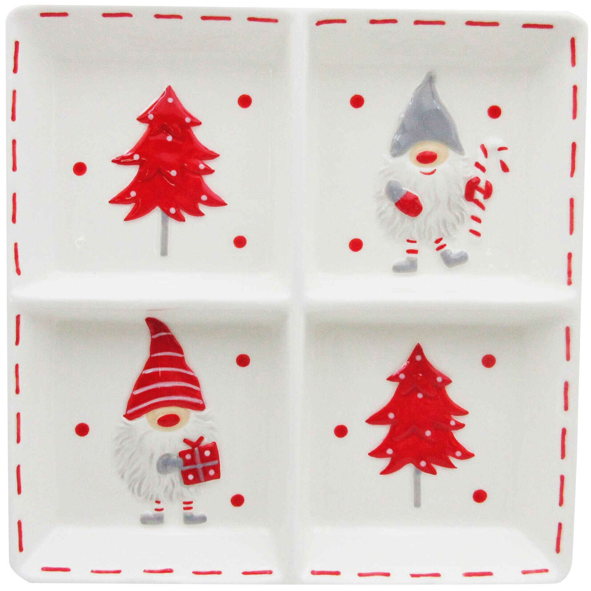 Prato Aperitivos 4 Divisórias