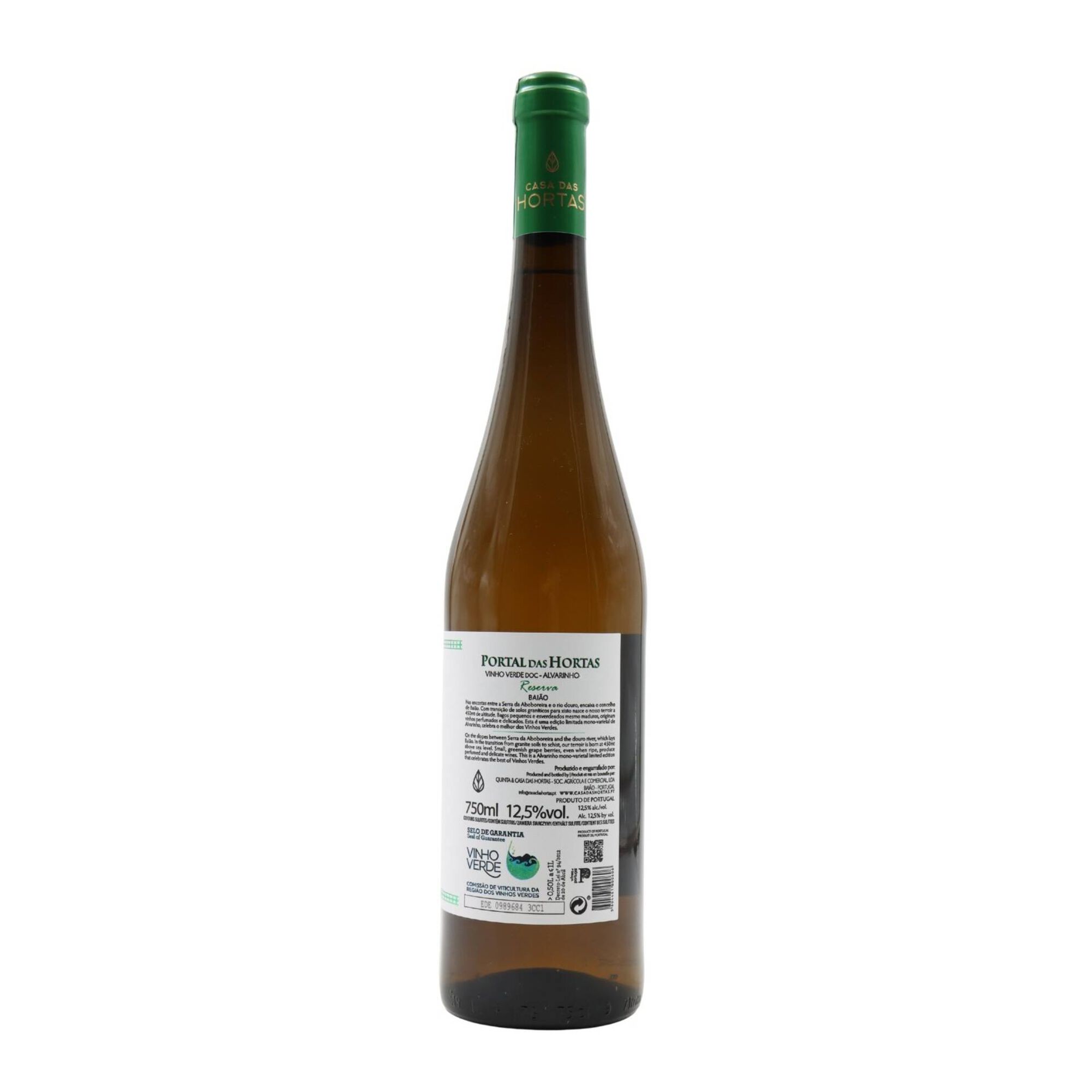 Portal Das Hortas Alvarinho Reserva Vinho Verde Branco
