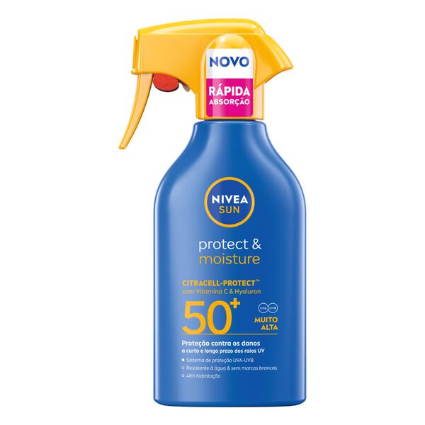 Protetor Solar Spray Protect & Moisture Familiar FPS 50+ Nivea Sun