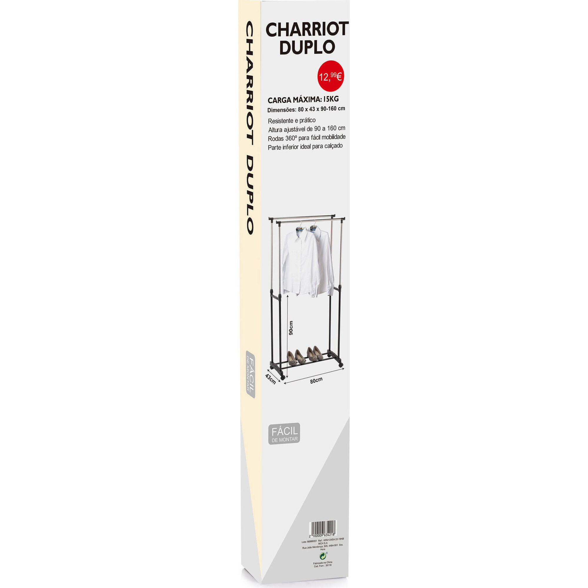 Charriot Duplo Bazar&atilde;o