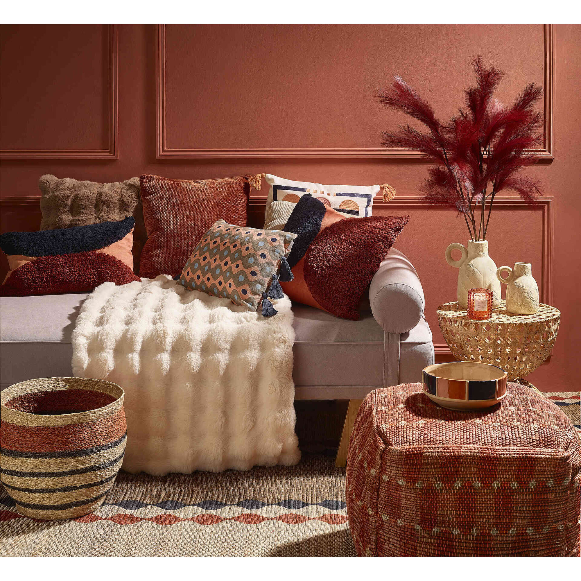 Manta Efeito Pelo 130x160cm Branca Kasa