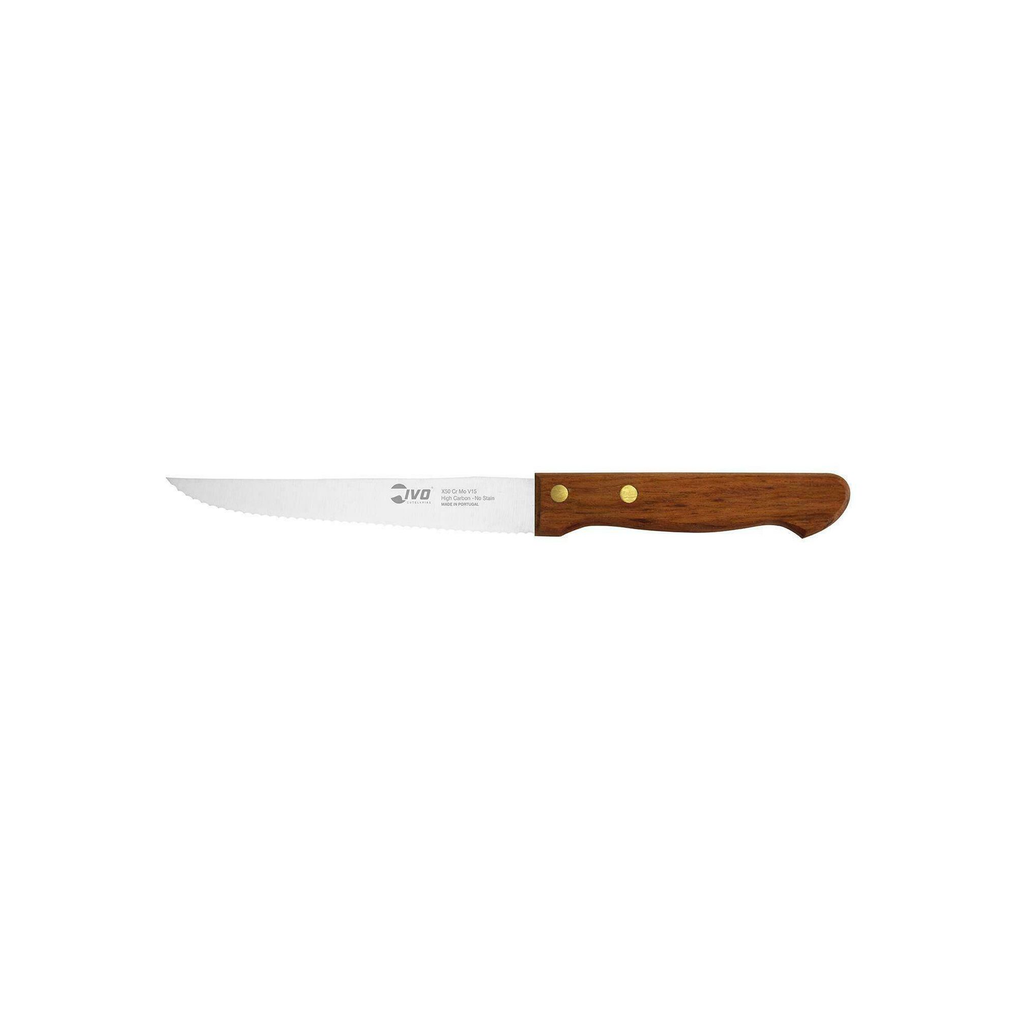 Faca Serrilha 13cm Cabo Madeira Jatoba Faca Serrilha 13cm Cabo Madeira Jatoba