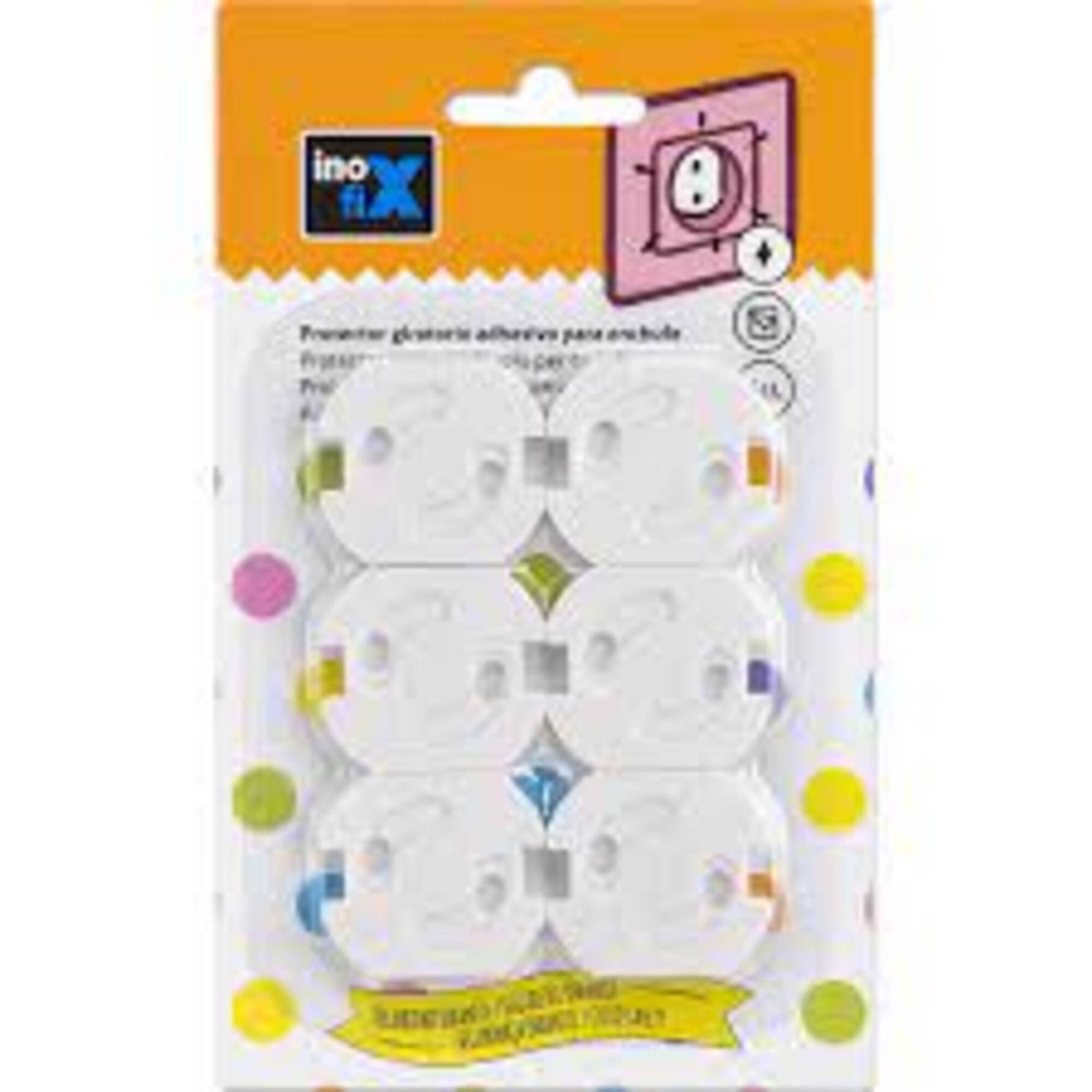 Protetor Adesivo de Tomada Elétrica Branco