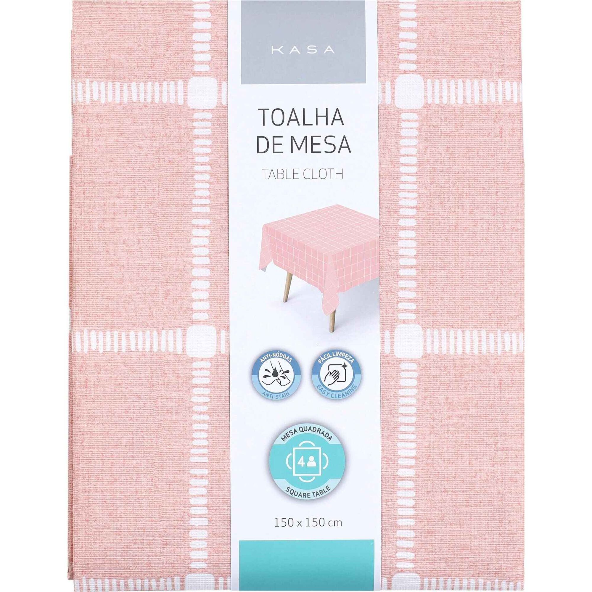 Toalha Mesa PVC Peva Rosa