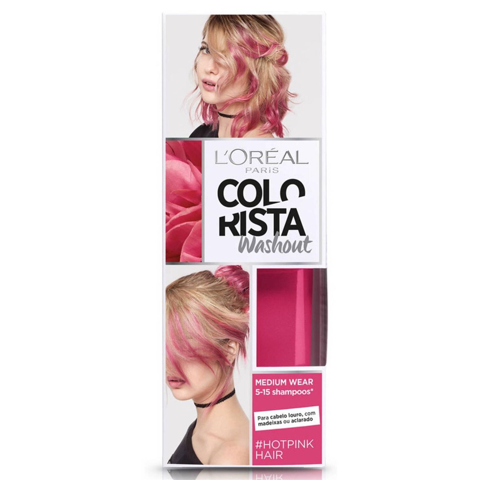 Coloração Temporária Colorista Washout Hotpink Hair Coloração Temporária Colorista Washout Hotpink Hair
