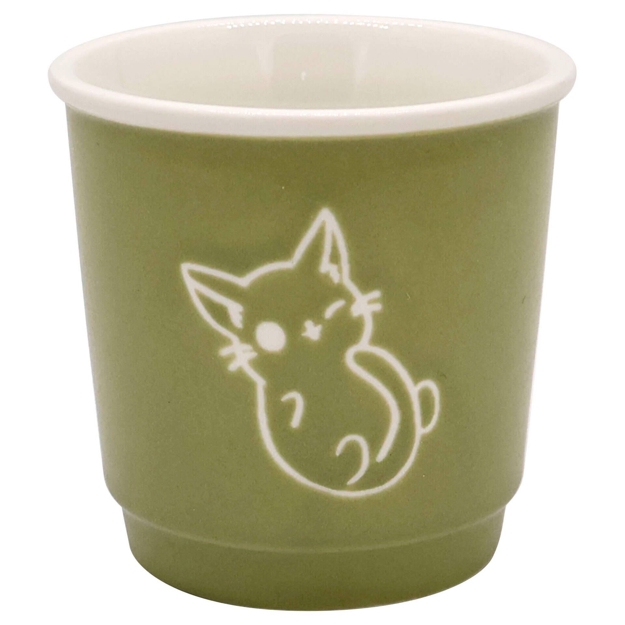 Copo Caf&eacute; 90ml Gato Verde Kasa