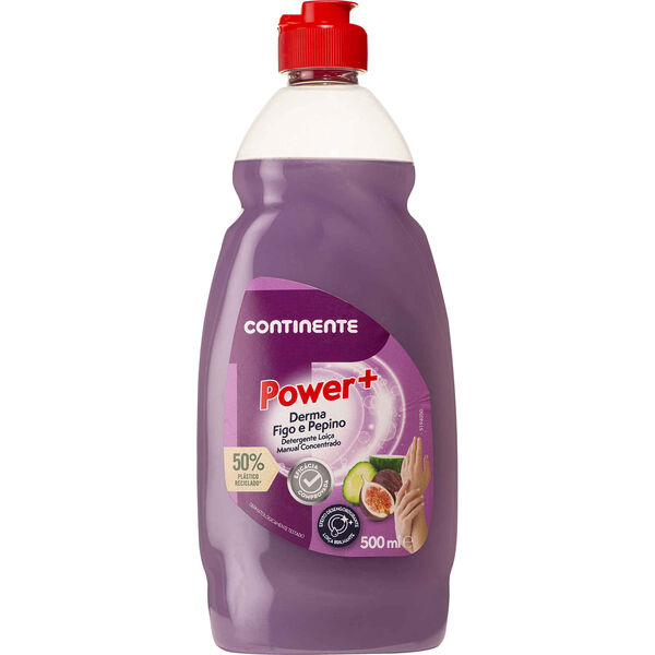 Detergente Manual Loiça Concentrado Power+ Derma Figo Continente