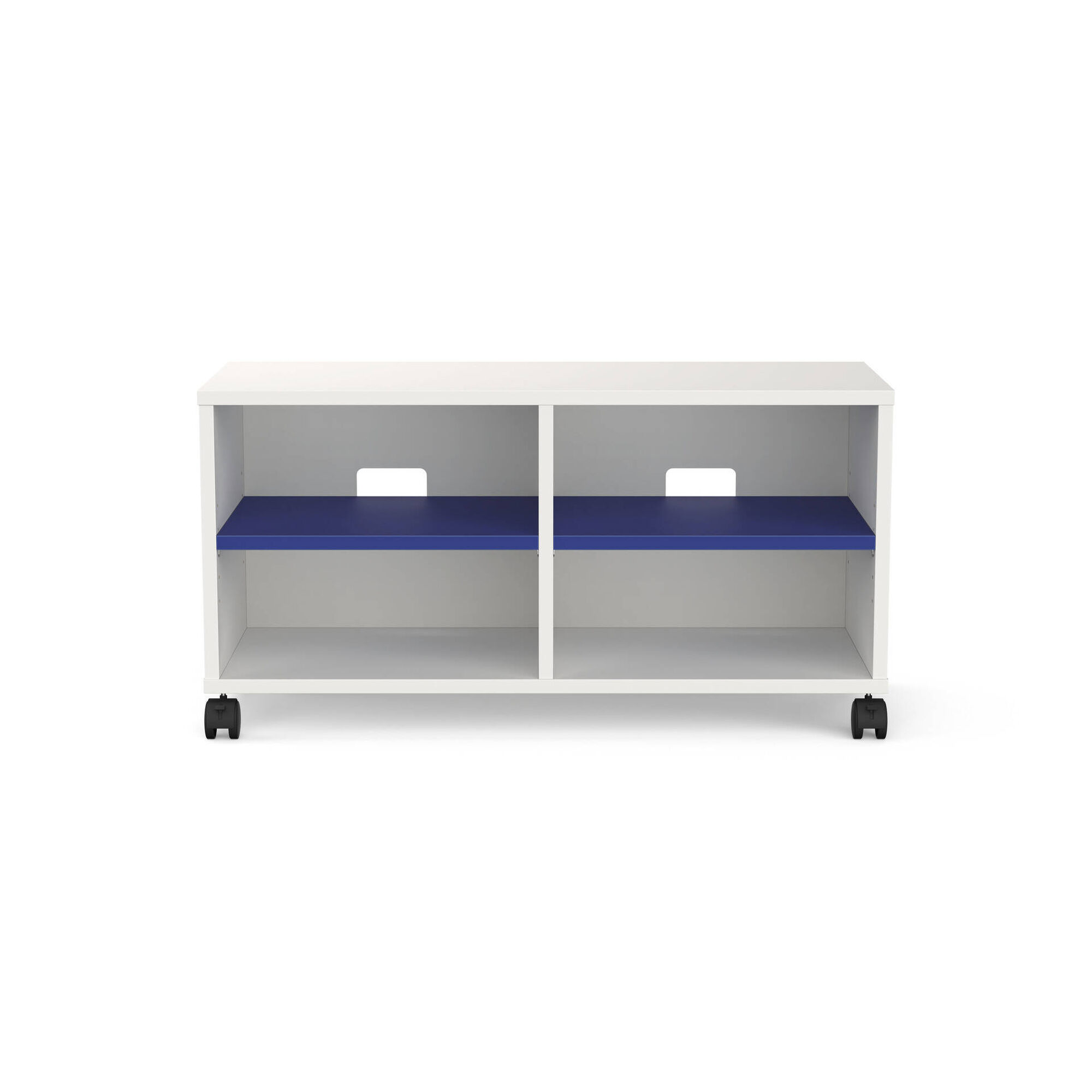 Móvel de TV 90x35x47cm Branco e Azul Play