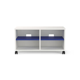 Móvel de TV 90x35x47cm Branco e Azul Play