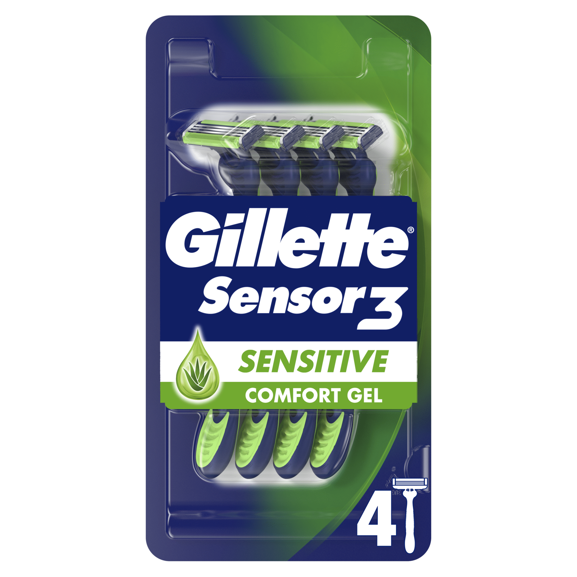 L&acirc;minas Descart&aacute;veis Sensor3 Sensitive Gillette