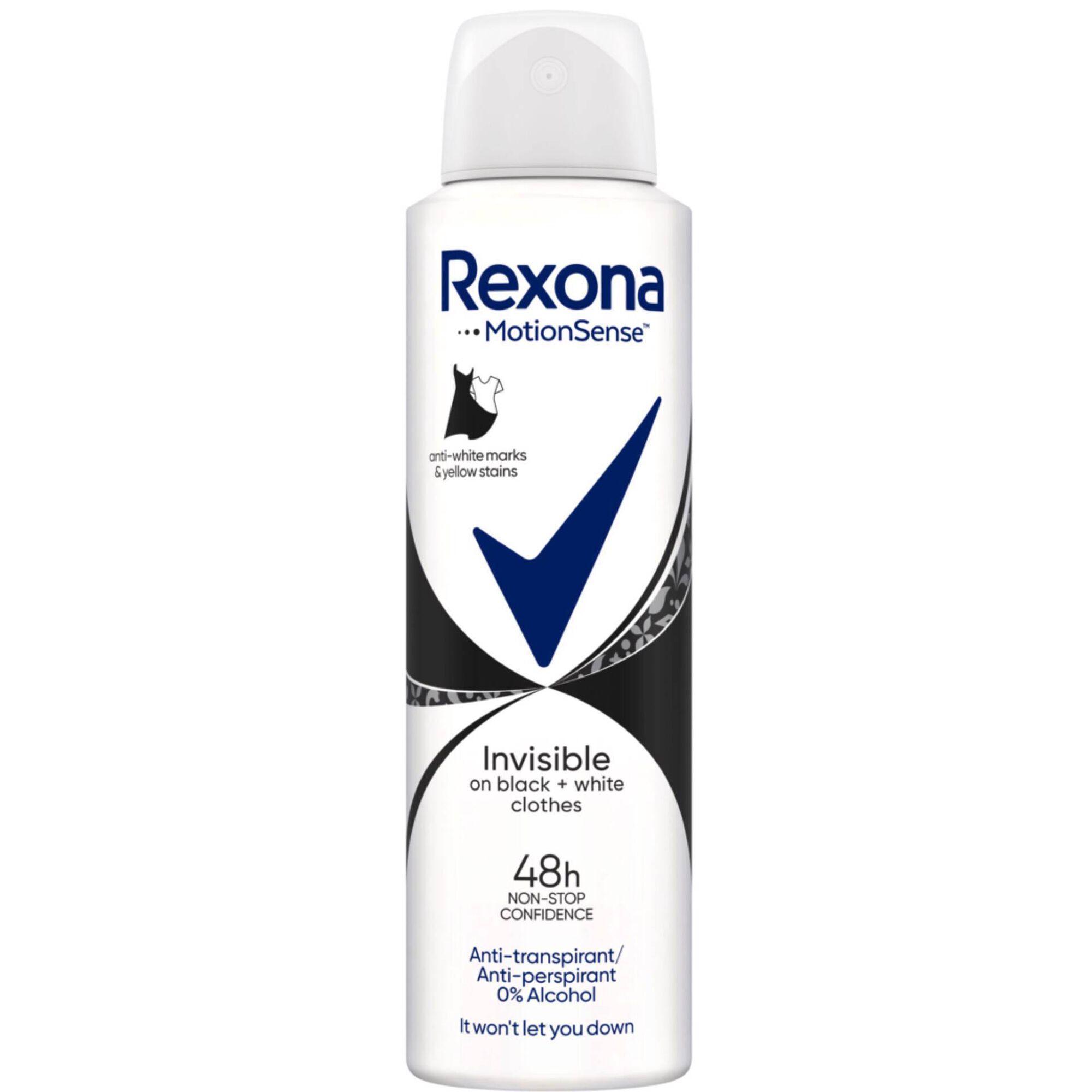 Desodorizante Spray Invisible Black & White Clothes 48H - emb. 150 ml -  Rexona