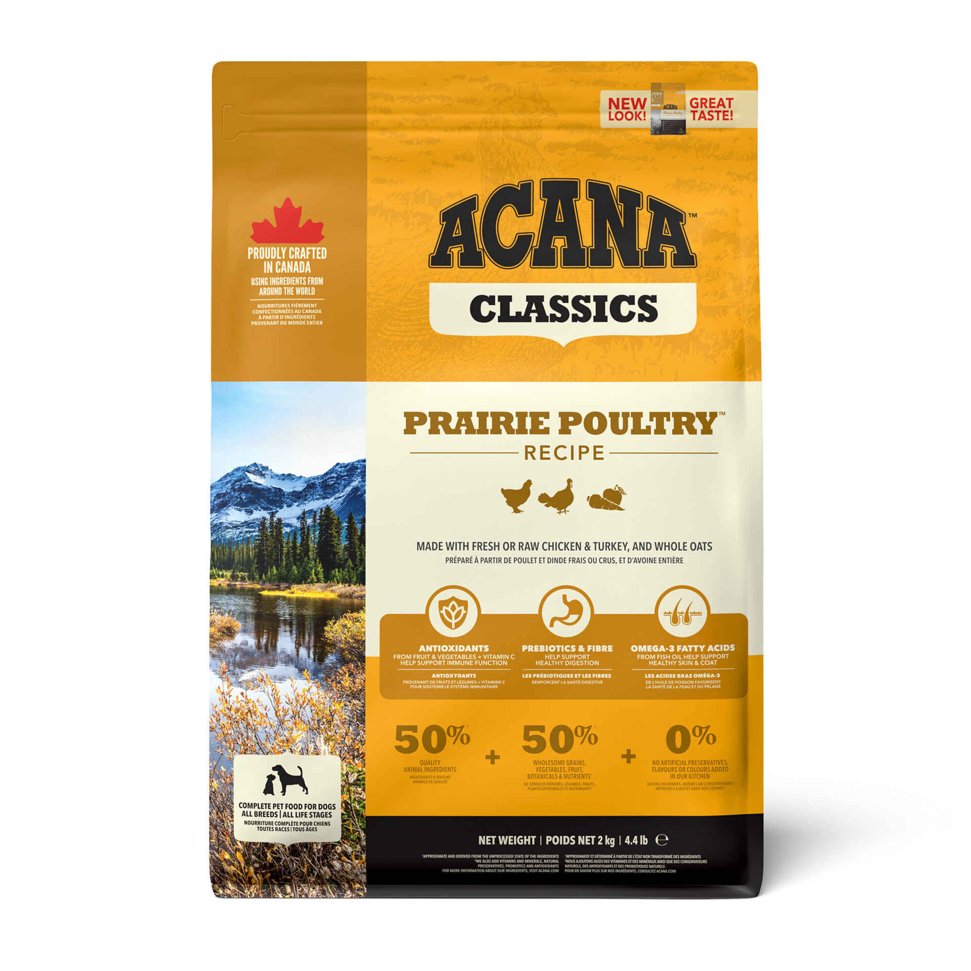 Ra&ccedil;&atilde;o para C&atilde;o Classics Prairie Poultry Recipe Acana