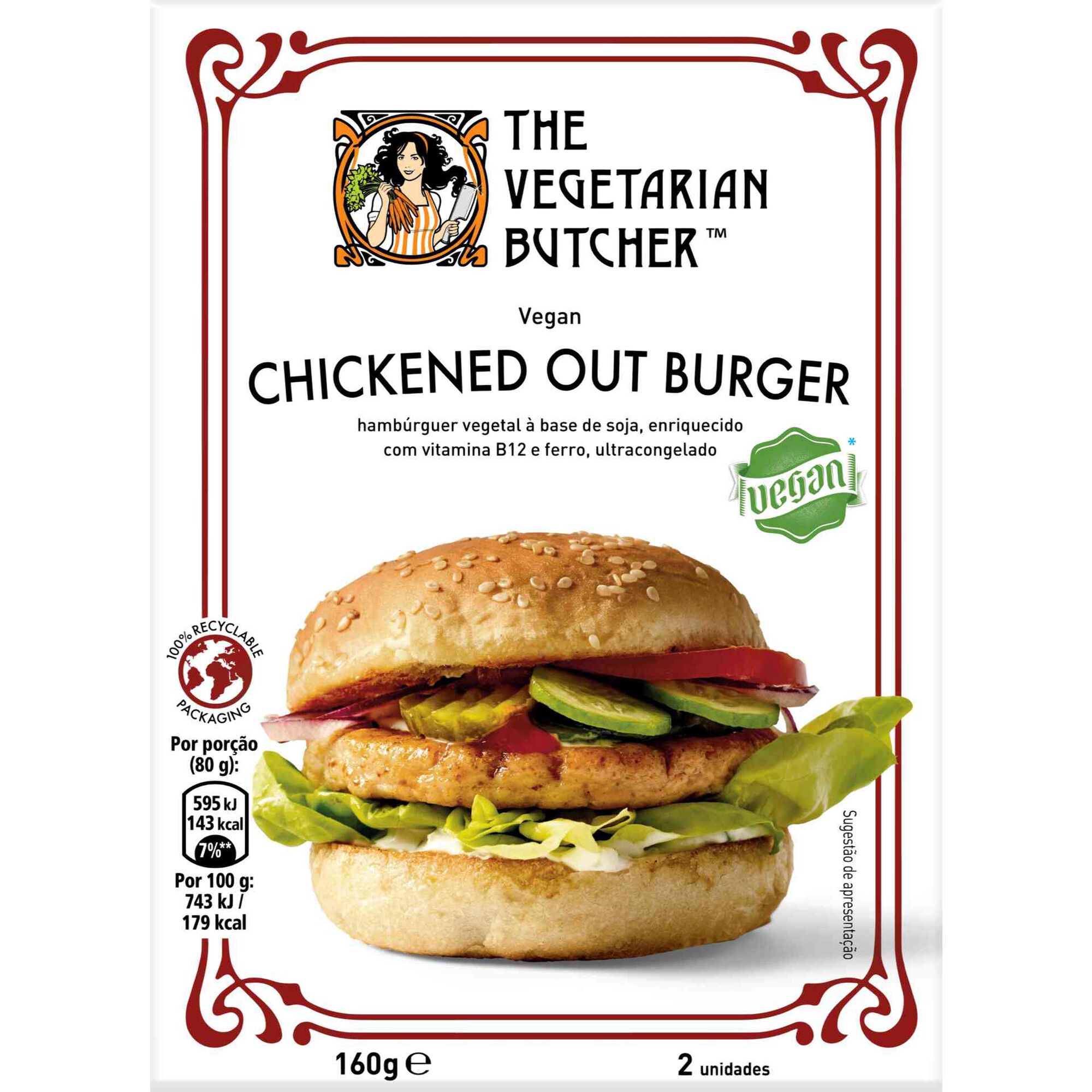 Hambúrguer Vegan Sabor a Frango