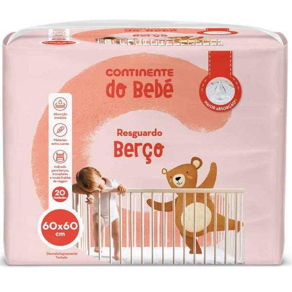 Resguardo Berço Bebé 60x60 Continente do Bebé