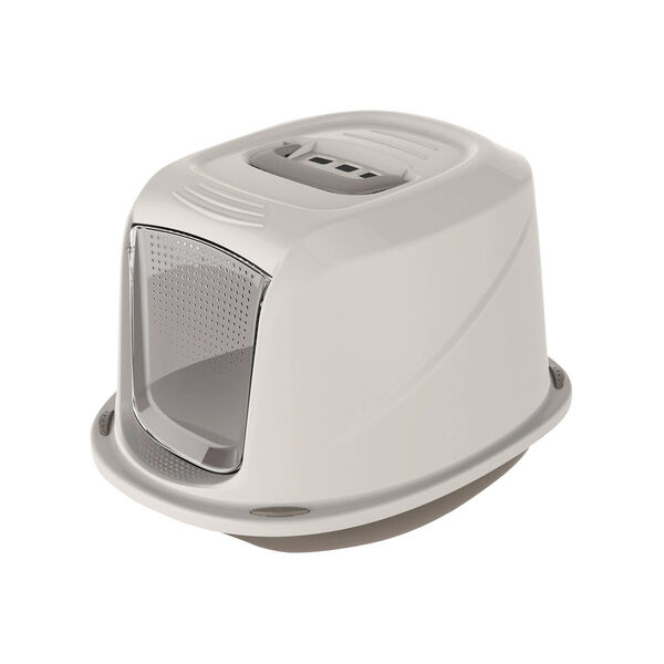 Caixa de Areia para Gato Fechada Cinza 45x35x32 cm Jomafe