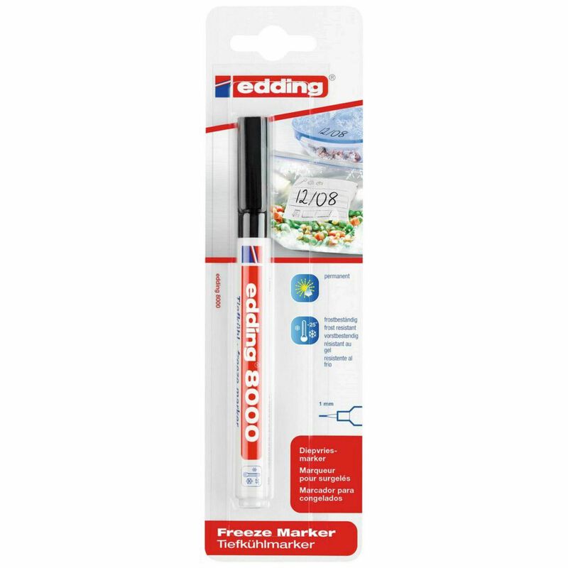 Marcador Permanente 8000 de Tinta Preta Edding