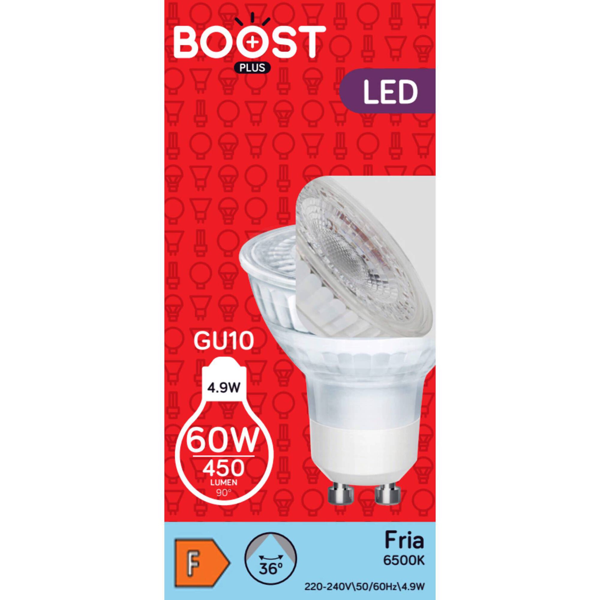 Lâmpada LED GU10 6500K 68W
