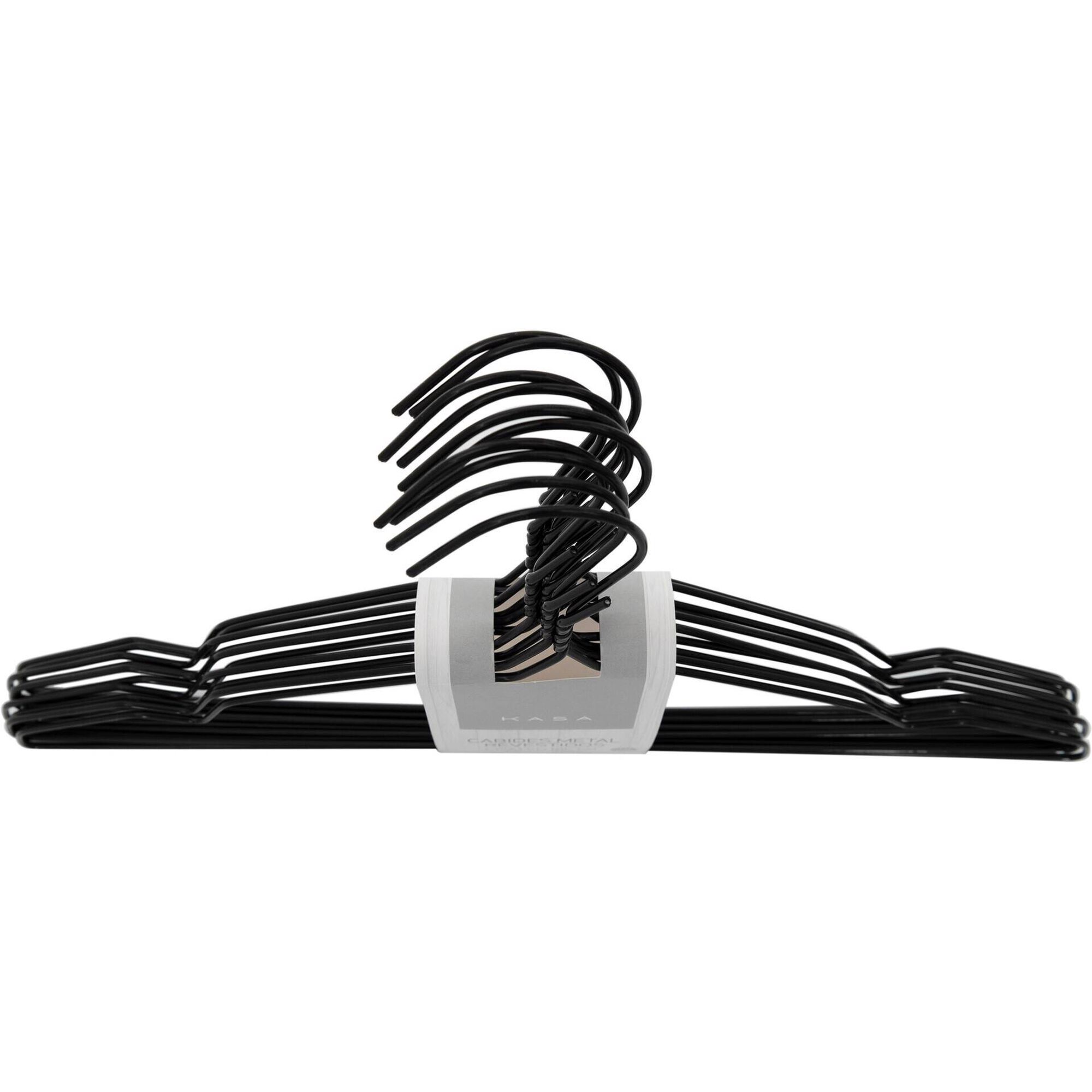 Cabides Metal Revestidos Preto Kasa