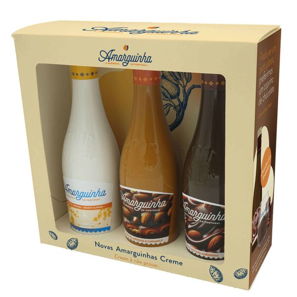 Amarguinha Licor Creme Miniaturas Conjunto