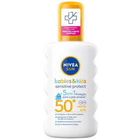 Protetor Solar Spray Protect & Sensitive Crian&ccedil;as FPS 50+ Nivea Sun